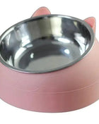 Durable Stainless Steel Cat Bowl Easy Clean Cute Feeding & Drinking Water Bowl