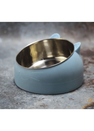 Durable Stainless Steel Cat Bowl Easy Clean Cute Feeding & Drinking Water Bowl