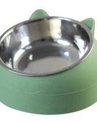 Durable Stainless Steel Cat Bowl Easy Clean Cute Feeding & Drinking Water Bowl