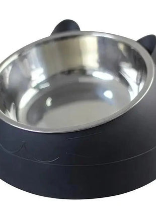 Durable Stainless Steel Cat Bowl Easy Clean Cute Feeding & Drinking Water Bowl