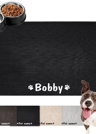 Durable Waterproof Pet Feeding Mat Water Cushion Non- Slip Personalized Pet Mat For Dog Cat Bowl Drinking Feeding Mat