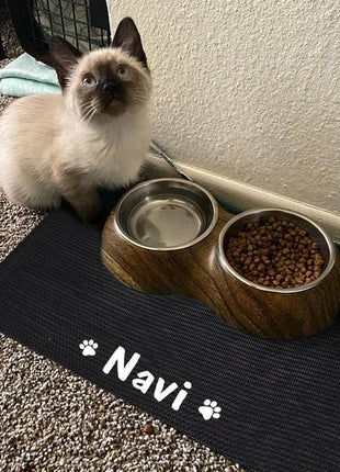 Durable Waterproof Pet Feeding Mat Water Cushion Non- Slip Personalized Pet Mat For Dog Cat Bowl Drinking Feeding Mat