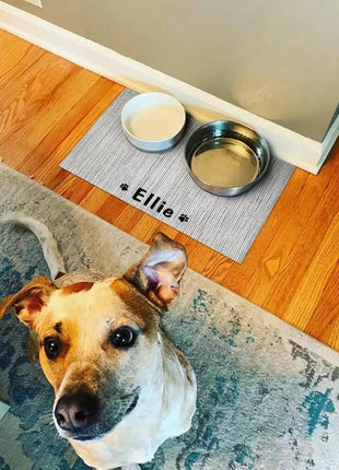 Durable Waterproof Pet Feeding Mat Water Cushion Non- Slip Personalized Pet Mat For Dog Cat Bowl Drinking Feeding Mat