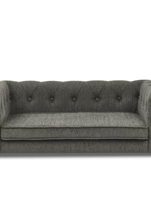 Modern Style Elegant Rectangle Pet Bed for Small and Medium Dogs, Durable Elevated Dog Sofa, Dark Grey Foam