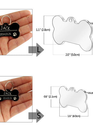 Engraved Personalized Stainless Steel Dog Tag - Pup List
