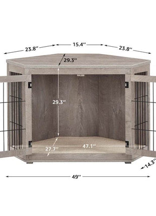 Dereham Furniture Corner Dog Crate with Cushion