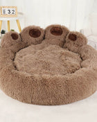 Big Paw Plush Pet Sofa Bed – Washable Dog & Cat Bed with Calming Raised Edges (Small to XL)