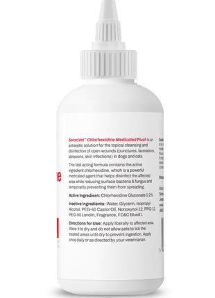 Chlorhexidine Medicated Flush for Dogs & Cats - 4oz