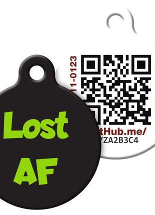 QR ID Pet Tag - Lost AF