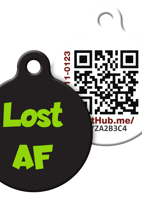QR ID Pet Tag - Lost AF