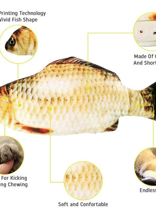 Electric Fish Cat Toy USB Charging