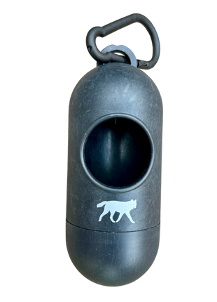 bamboo poop bag dispenser + compostable roll