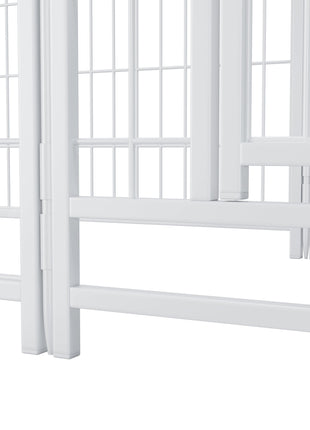 Dog Playpen Indoor 24 inch 8 Panels Metal Dog Pen Pet Dog Fence Outdoor Exercise Pen with Doors, Heavy Duty Dog Fence Puppy Pen for Large Medium Small Dogs Indoor Outdoor Foldable Pet Exercise Pen