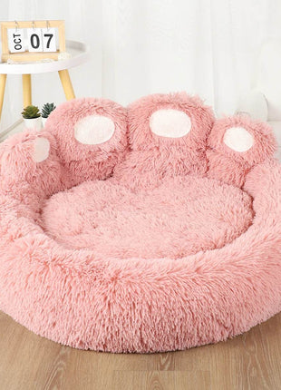Big Paw Plush Pet Sofa Bed – Washable Dog & Cat Bed with Calming Raised Edges (Small to XL)