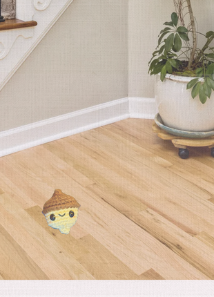 Handmade Catnip Toy | Augie the Acorn Chunkle Puff Infused with Miracle Nip Botanicals