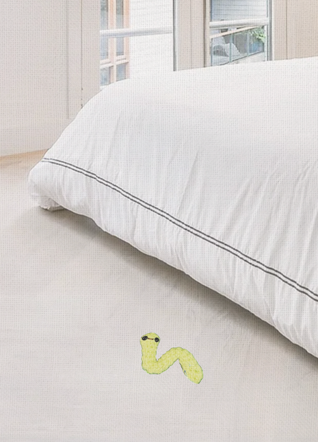 Handmade Catnip Toy | Noodle the Inchworm Chunkle Puff Infused with Miracle Nip Botanicals