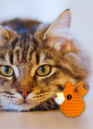 Handmade Catnip Toy | TJ the Fox Chunkle Puff Infused with Miracle Nip Botanicals