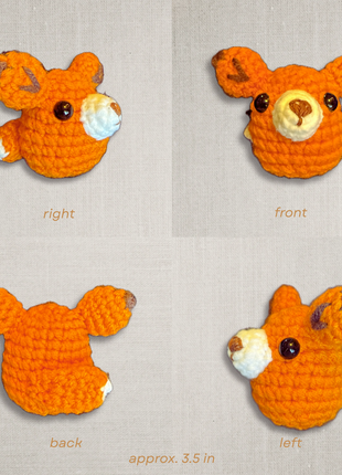 Handmade Catnip Toy | TJ the Fox Chunkle Puff Infused with Miracle Nip Botanicals