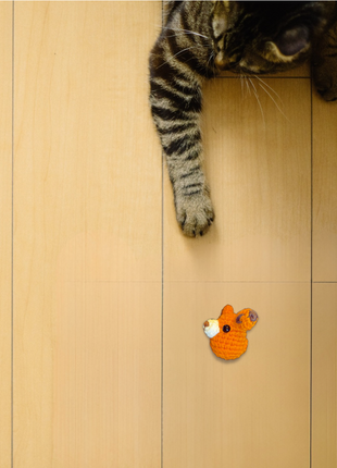 Handmade Catnip Toy | TJ the Fox Chunkle Puff Infused with Miracle Nip Botanicals