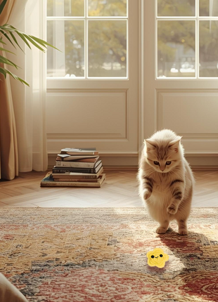 Handmade Catnip Toy | Twila L’Étoile the Celestial Chunkle Puff Infused with Miracle Nip Botanicals