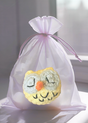 Handmade Catnip Toy | Yolk the Owl Chunkle Puff Infused with Miracle Nip Botanicals