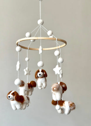 Felt Baby Mobile - Cavalier King Charles Cavalier - Pup List