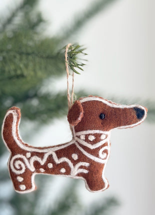 Felt Gingerbread Collection - Dachshund  Dog