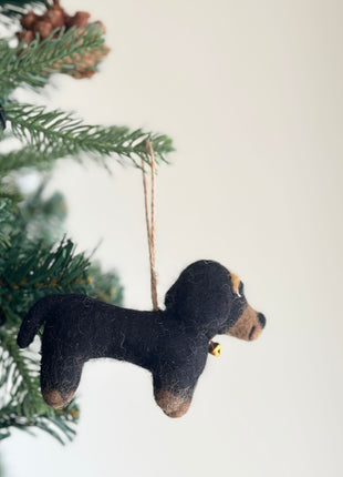 Felt Ornament - Dachshund Dogs