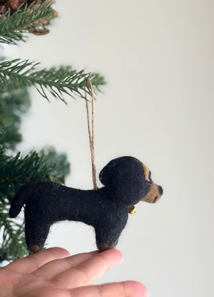 Felt Ornament - Dachshund Dogs