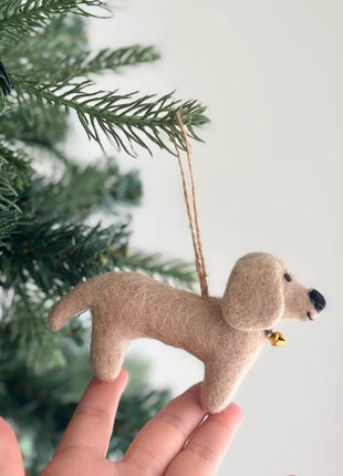 Felt Ornament - Dachshund Dogs