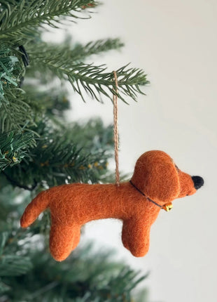 Felt Ornament - Dachshund Dogs