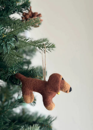 Felt Ornament - Dachshund Dogs