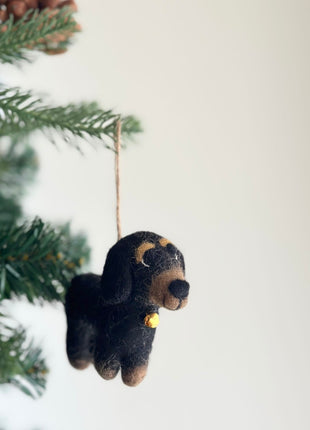 Felt Ornament - Dachshund Dogs
