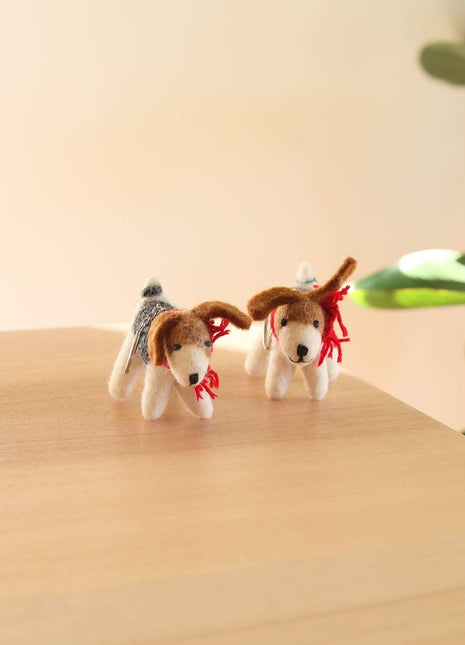 Felt Ornament - Jack Russell Dog