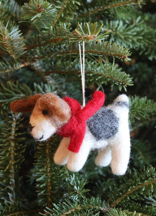Felt Ornament - Jack Russell Dog