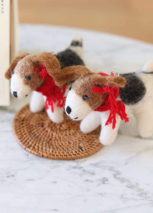 Felt Ornament - Jack Russell Dog