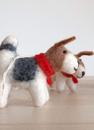 Felt Ornament - Jack Russell Dog