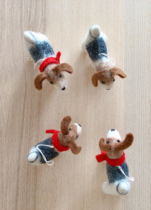 Felt Ornament - Jack Russell Dog