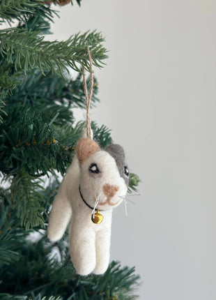 Felt Ornament - Playful Cat