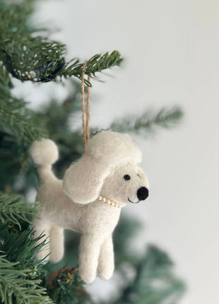 Felt Ornament - Poodle Ornament