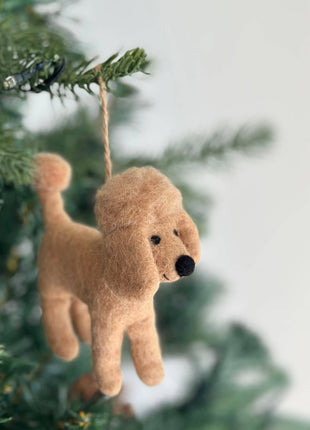 Felt Ornament - Poodle Ornament