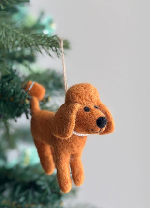 Felt Ornament - Poodle Ornament