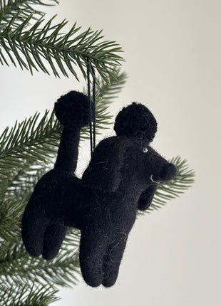 Felt Ornament - Poodle Ornament