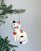 Felt Ornament - Stitched Cat