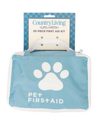 Country Living 50-Piece Pet Travel First Aid Kit for Emergencies, Safety, Adventure & On-the-Go Pet Care