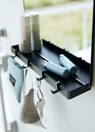 Magnetic Mirror with Storage Rack - Glass - Pup List