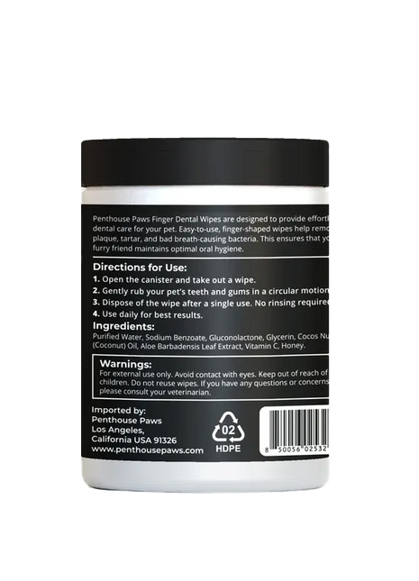 Pet Finger Dental Wipes (50 Count)