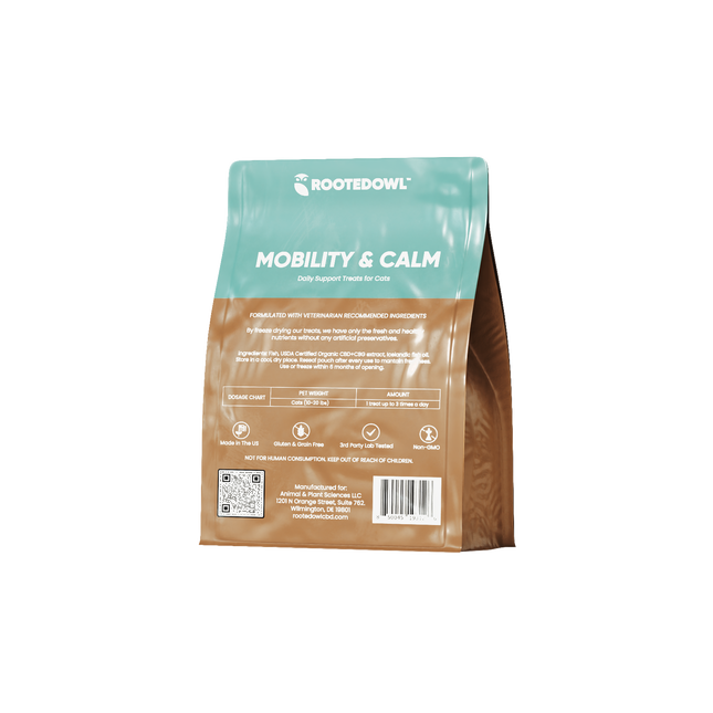 Mobility & Calm  CBD + CBG Freeze-Dried Bites for Cats - Fish Protein - 30 Count - Pup List