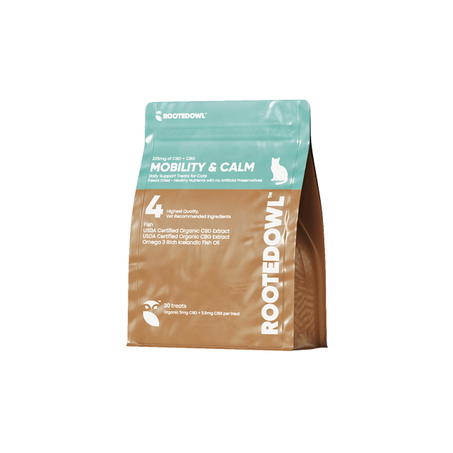Mobility & Calm  CBD + CBG Freeze-Dried Bites for Cats - Fish Protein - 30 Count - Pup List