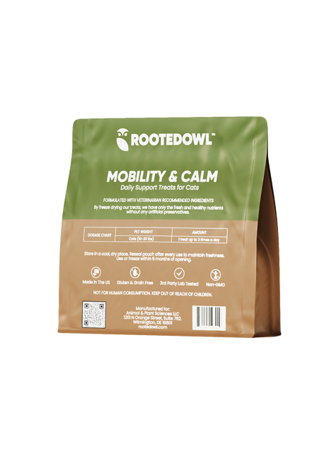 Mobility & Calm CBD + CBG Freeze-Dried Bites for Cats - Chicken Protein - 15 Count - Pup List
